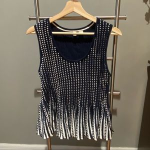 Anthropologie Moth Peplum Sweater Knit Tank Top